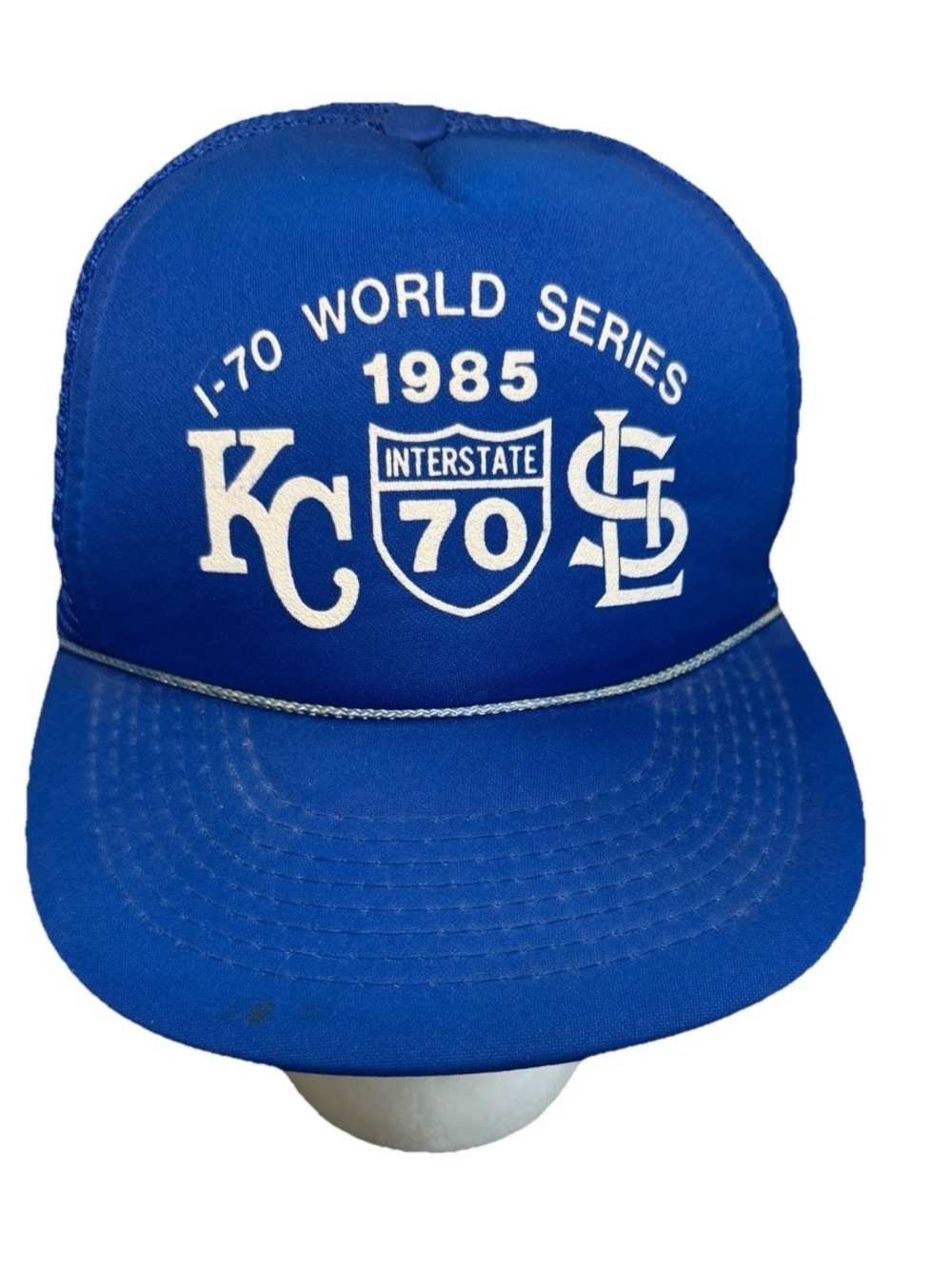Kansas City Royals Vs St Louis Cardinals I-70 World Series Baseball Hat. Cap